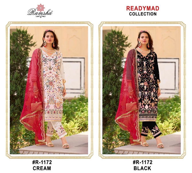 R 1172 Nx By Ramsha Georgette Pakistani Readymade Suits Wholesale Online
